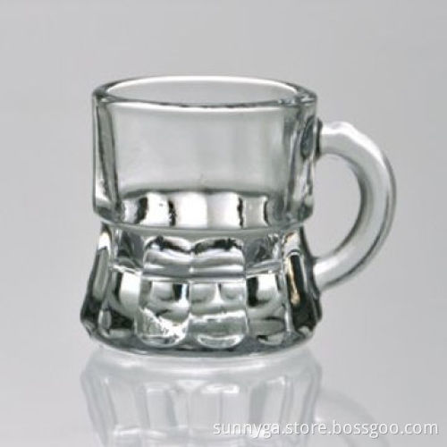 Cute Shot Glass, Mug Shaped with FDA Mark, Customized Sizes Welcomed, OEM Orders Accepted